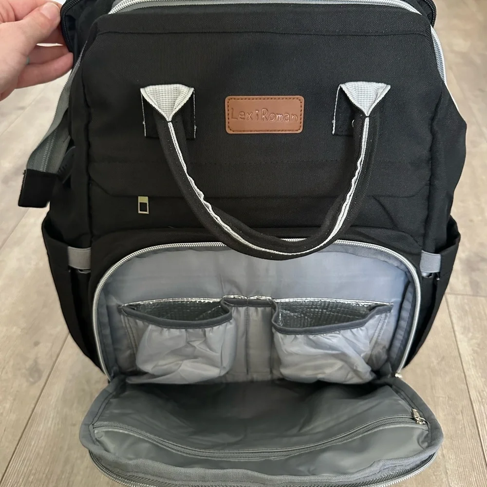 New Lexi Roman Women’s Diaper Backpack Bag / Backpack / Bassinet all in one
